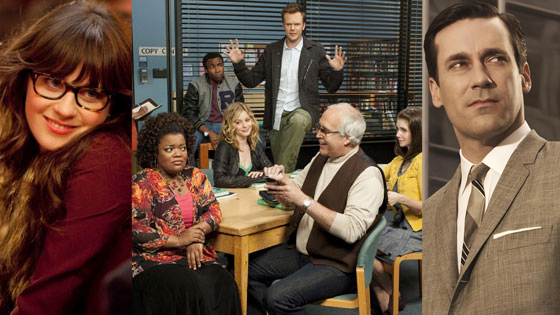 NewGirl, Mad Men, Community NewGirl, Mad Men, Community